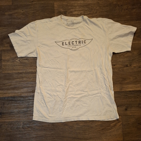 Electric Skate Surf Logo Graphic Print White T-Shirt. - Picture 1 of 8